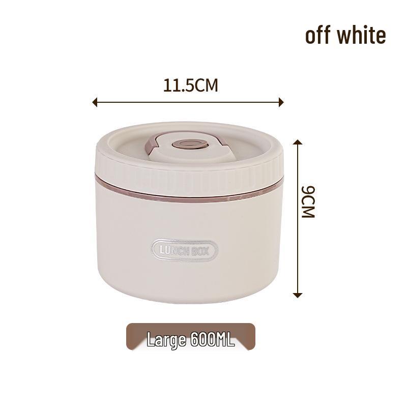 Round Multi-layer Stainless Steel Insulated Bento Box with Lid - Microwaveable Lunch Container for Office and Students.
