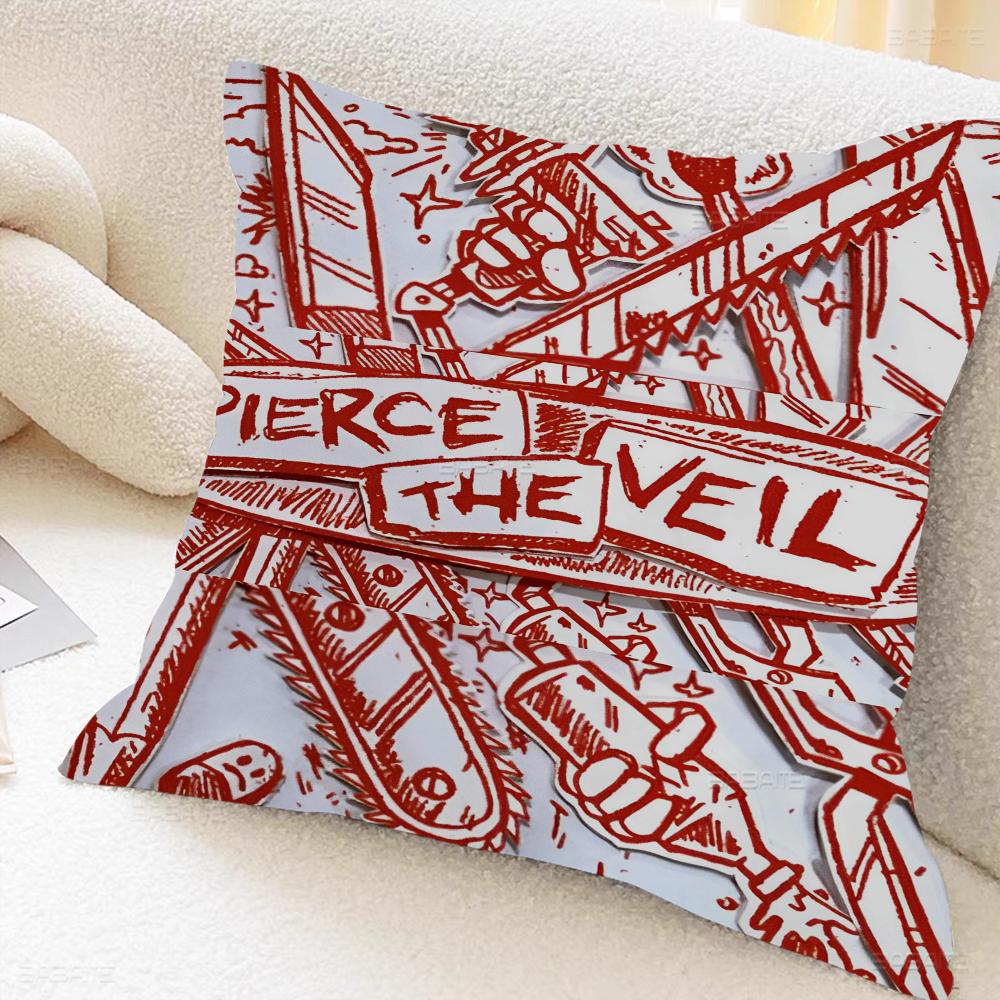 P-pierce The-Veil Band Pillow Anime Pillow Sofa Bed Head Pillow Cover Cushion Cover 45x45 Cm Fashion