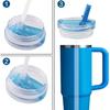 Replacement Straws Compatible with 30 Oz Stanley Quencher ProTour Flip Straw Tumbler with Leakproof Lid -Accessories Set Include 6 Tritan Straws and