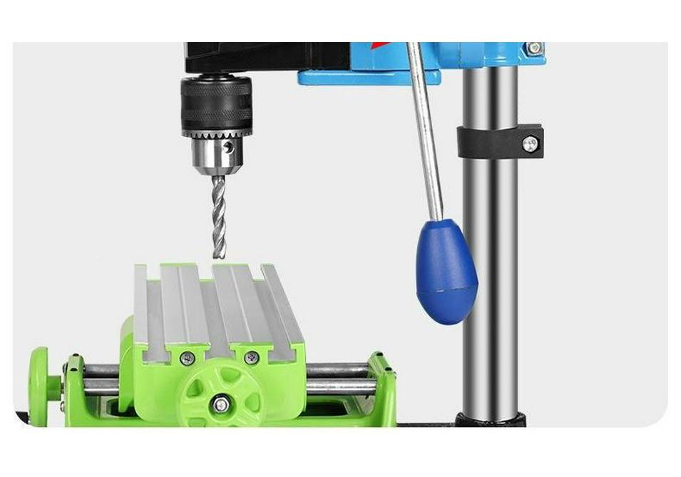 Compact 220V Precision Bench Drill Press - High Precision, Multifunctional Mini Electric Drill for Household & Industrial Use