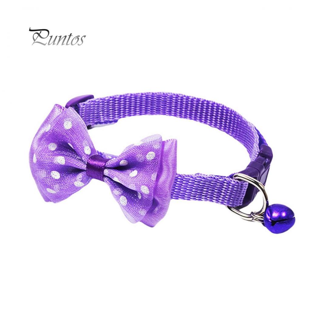 Pet Puppy Bowknot Collar Necklace Neck Strap