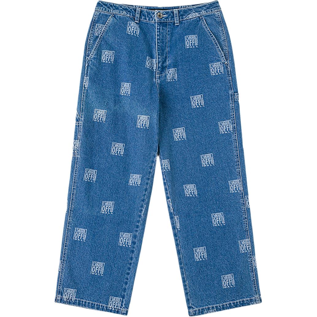 Vans Джинсы с принтом по всей поверхности, свободного кроя, мужские брюки VN000THCGLT S