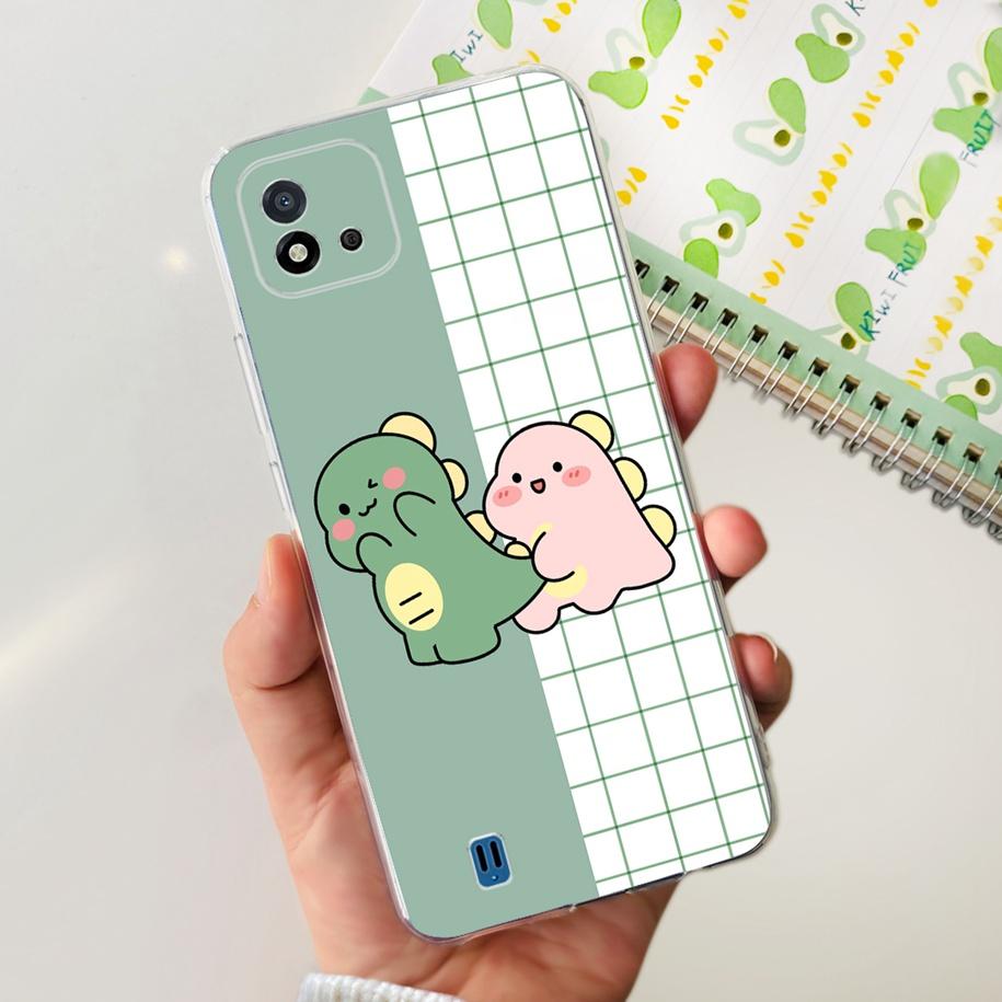 For Cover Realme C11 2021 Case Fashion Marble Love Heart Silicone Soft TPU Phone Back Cover For Realme C11 RMX2185 C20 C20A Capa