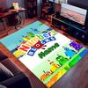 Tappeto Personalizzato con Stampa Numberblocks - Morbido, Lavabile, Antiscivolo, per Interni, Soggiorno, Casa e Ufficio, Tappeto Decorativo