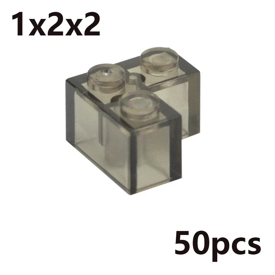 MOC Transparent Thick Building Blocks Figures 1x1 1x2 2x2 2x4 Dots Clear Brick Compatible Brand Educational Creative Toy for Kid