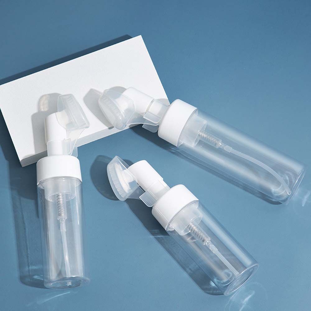 Portable Sub-bottling Tool Froth Pump Soap Mousses Liquid Spray Bottle Refillable Bottles Foaming Bottle With Cleansing Brush