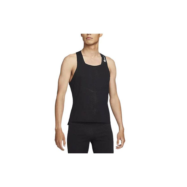 

Nike Aeroswift Solid Logo Pullover Running Sports Quick-Dry Airfulless Shirt Men tops Black CJ7836-010 XL