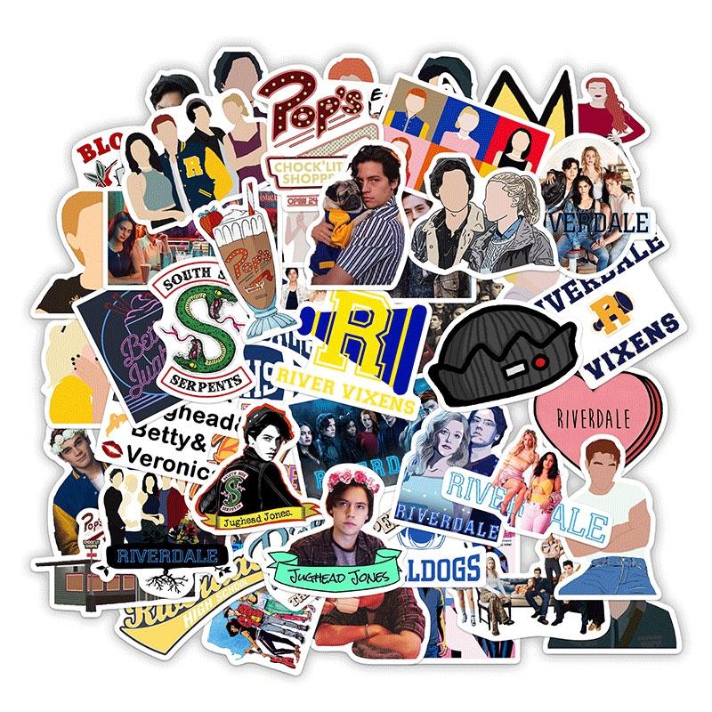 Riverdale Tv Show Stickers Pack With Vintage Anime Designs For Fans**