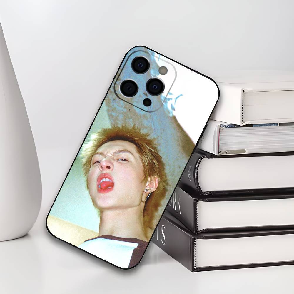 M-Martin K-POP Phone Case For iPhone 17,16,15,14,13,12,11 Plus,Pro Max,XS,Soft Black Cover