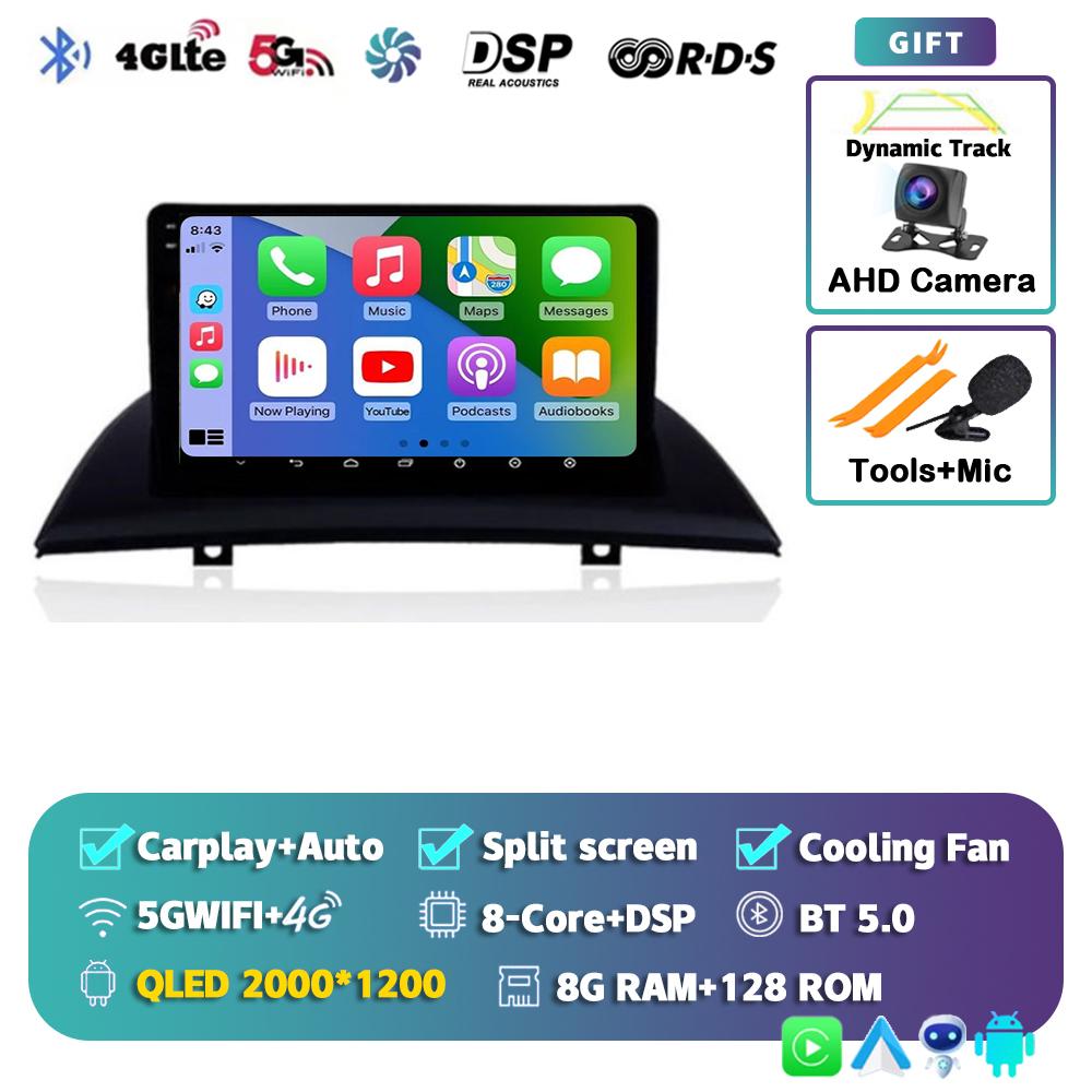 Android 14 Carplay Auto WIFI+4G Car Radio For BMW X3 E83 2004 - 2012 Multimedia GPS Video Player Stereo 2din DSP Head Unit Audio