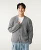 Double Eight Hairy Knit Cardigan (Gray)