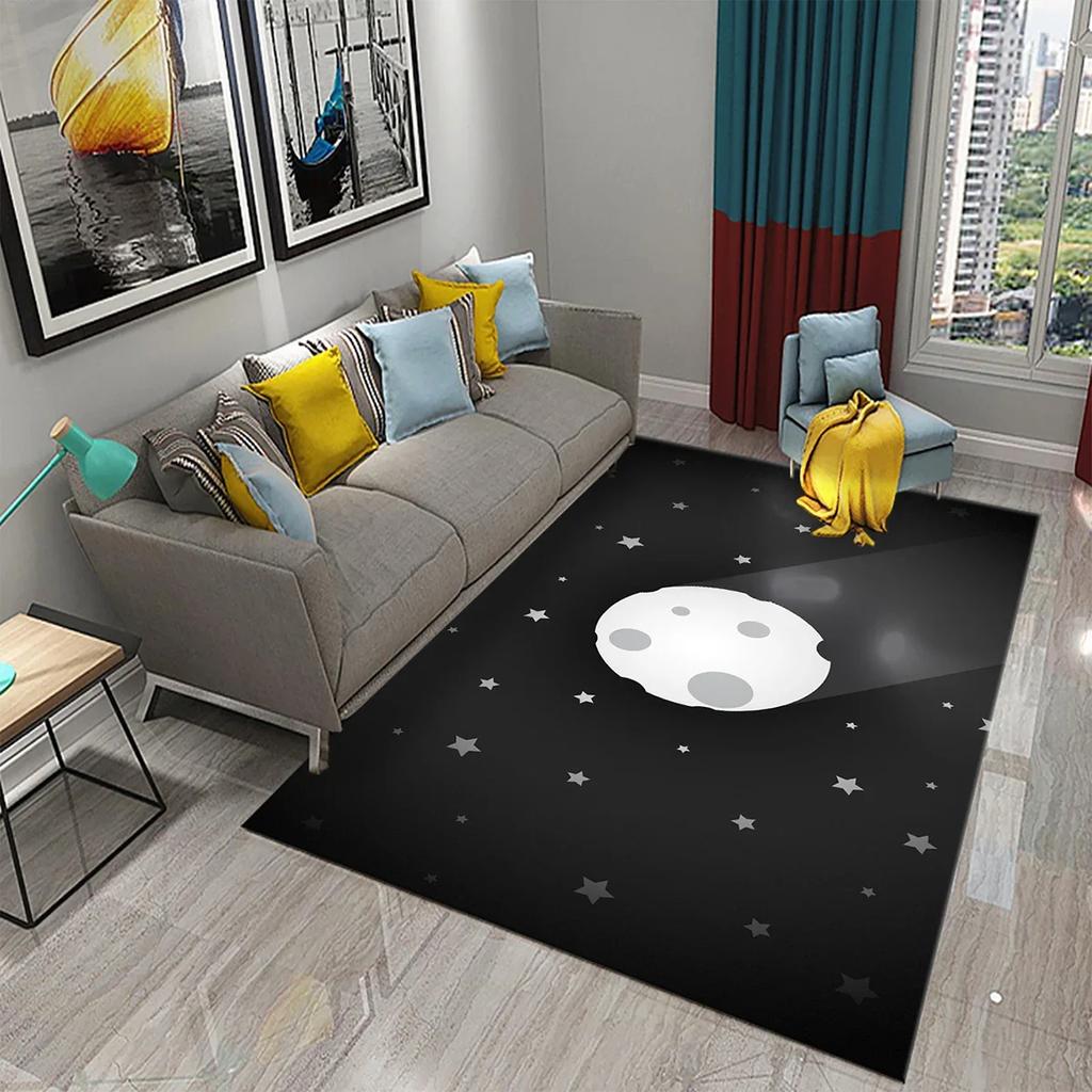 3D Background Stars Minimalist Carpet for Kitchen Living Room Bedroom Decor Floor Rug Toilet Bathroom Mat Doormat Mat Carpets