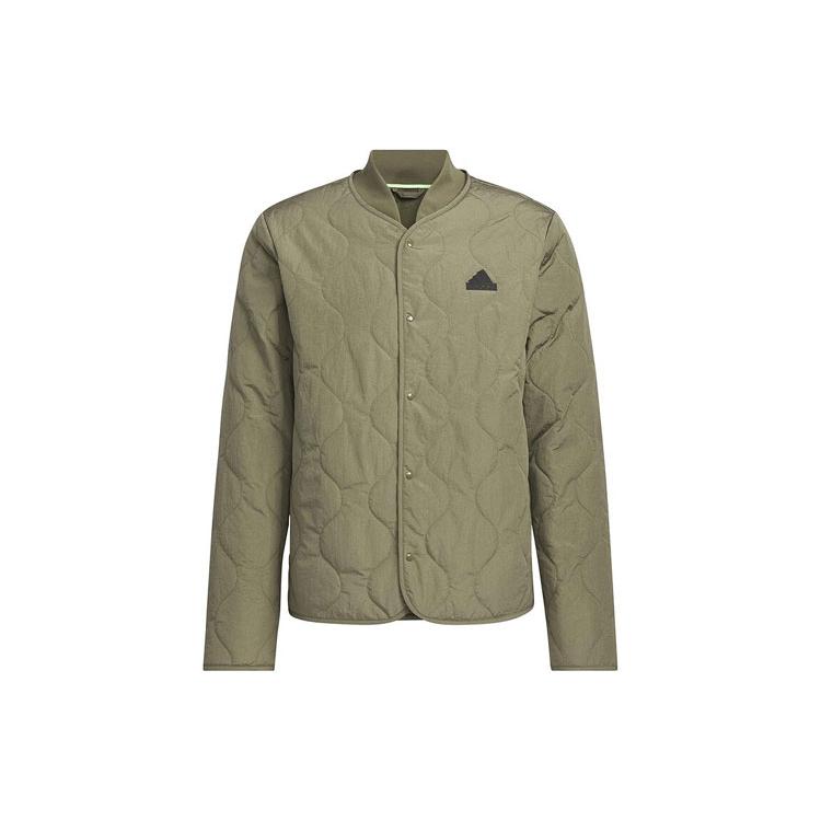 Мужская пуховик Adidas Оливково-зеленый JE8570 S