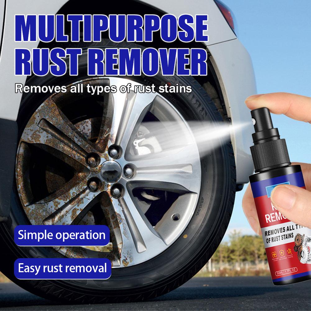 Car Rust Remover Spray Polishing Care Cleaning Strong Rust Removal For Car Screws, Stainless Steel Iron Metals Auto Repair Y9K3