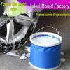 Folding Vehicle-Mounted Portable Bucket - Large Capacity for Car Wash & Outdoor Fishing