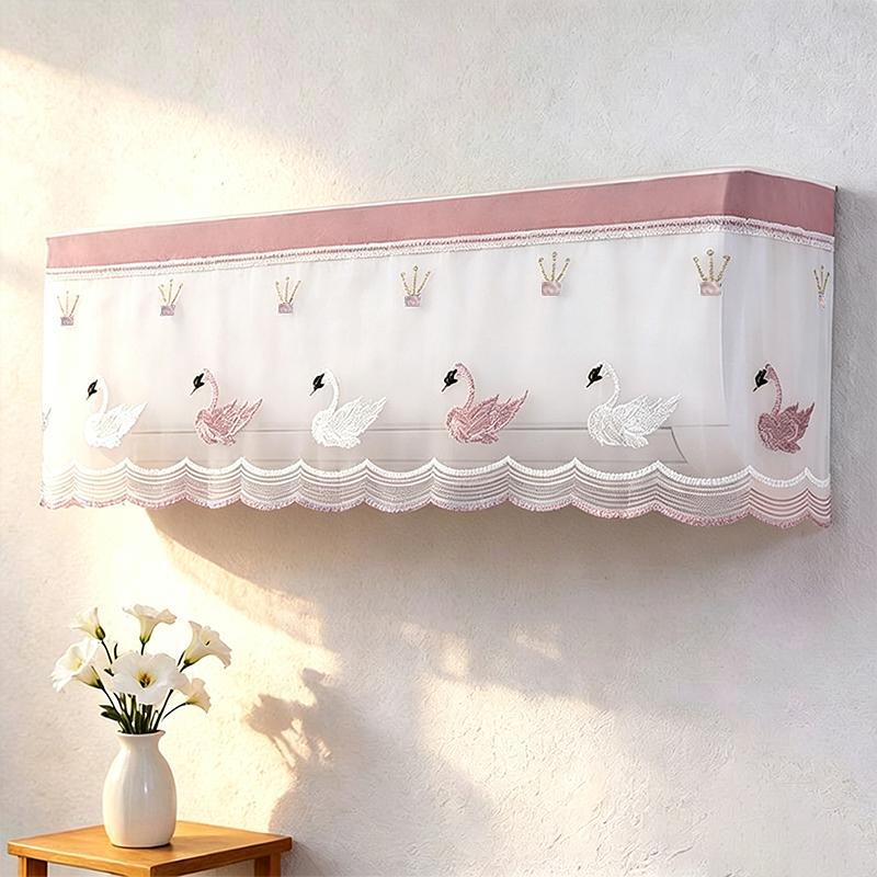 Summer Air Conditioner Dust Cover Anti-dust Wall Mounted Protector Ac Covers Home Textil Self-adhesive Dust Cover Cloth