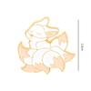 Attractive Cartoon Fine Workmanship Lapel Brooch Nine Tailed Fox Pin Clothing Accessories