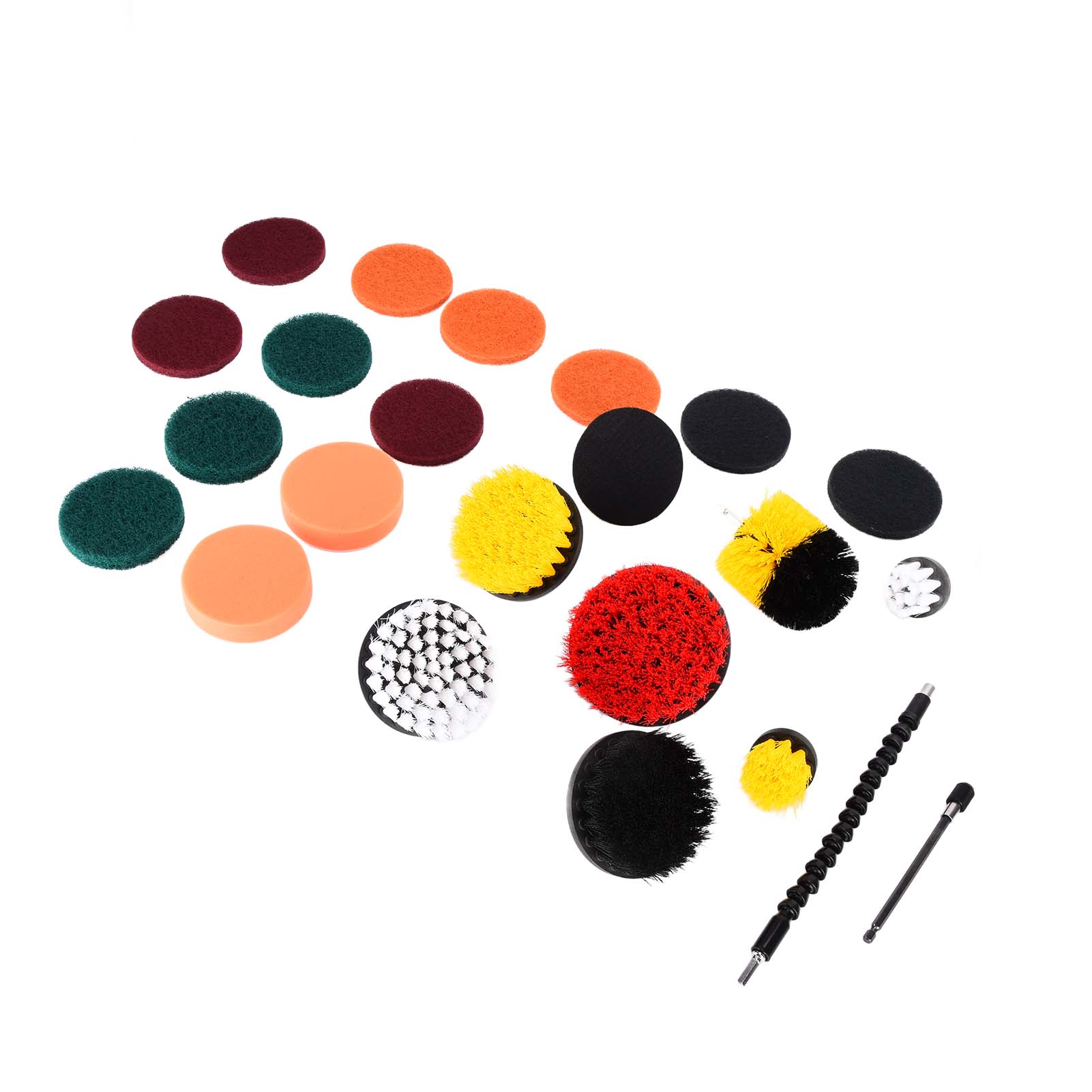 

24 шт. Мощные щетки для скраббера Электрические пластиковые PP Насадка-щетка для чистки дрелью Drillbrush для