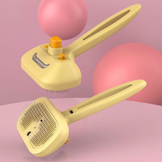 Pet Steam Brush 3-in-1 Cat Self-Cleaning Grooming Comb with Mist Spray Rechargeable