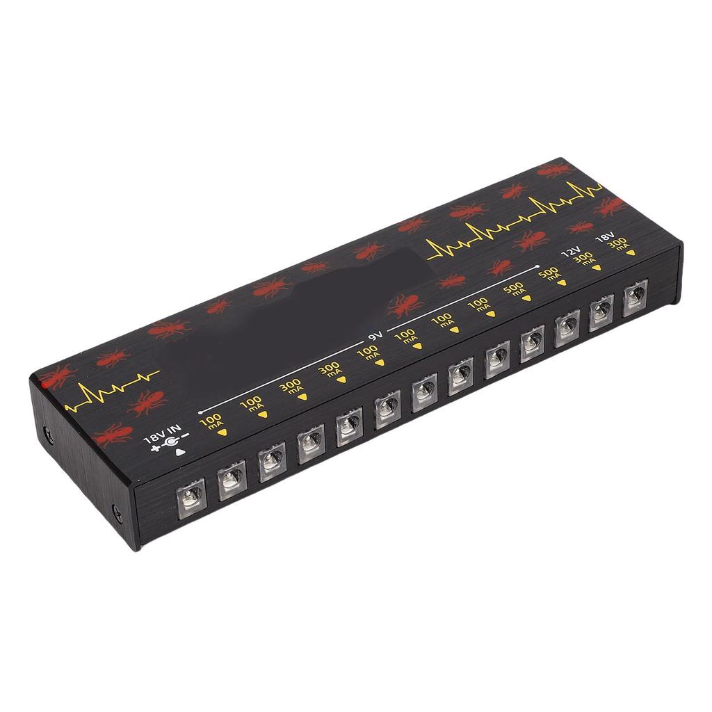 Effect Pedal 12 Outputs ShortCircuit Protection Guitar Power Supply Accessories