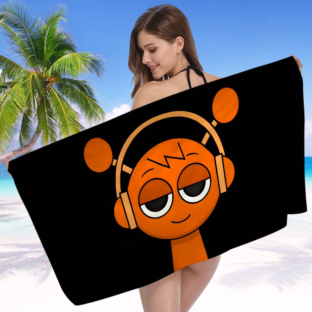 I-Incredibox S-Sprunki Anime Prosop de Plajă pentru Înot Moale Absorbant Lavetă Cadouri pentru Copii pentru Copii Călătorie Camping Sală de Sport