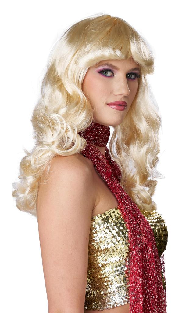 California Costumes 70er Jahre Disco Girl Kostüm Perücke, Blond, Einheitsgröße, Erwachsener, 7025-138