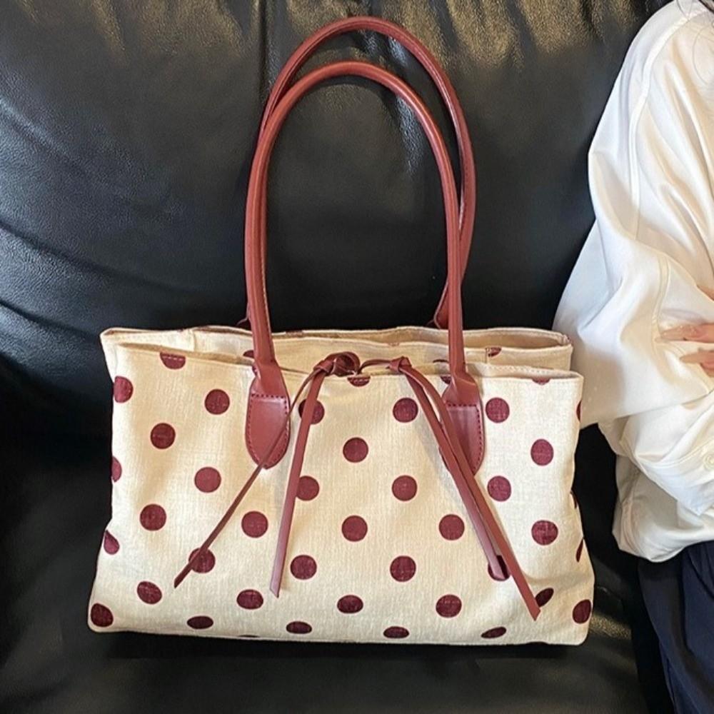 Large Capacity Multi-compartment Tote Bag Lightweight Canvas Handbag Shopping