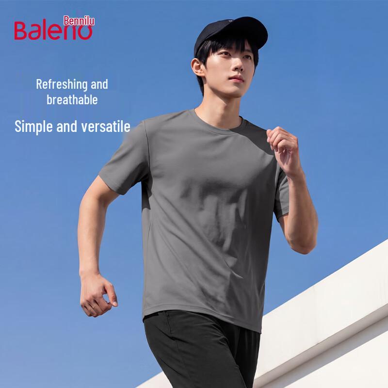 Baleno Men s Ice-Cool Breathable Short Sleeve T-Shirt L