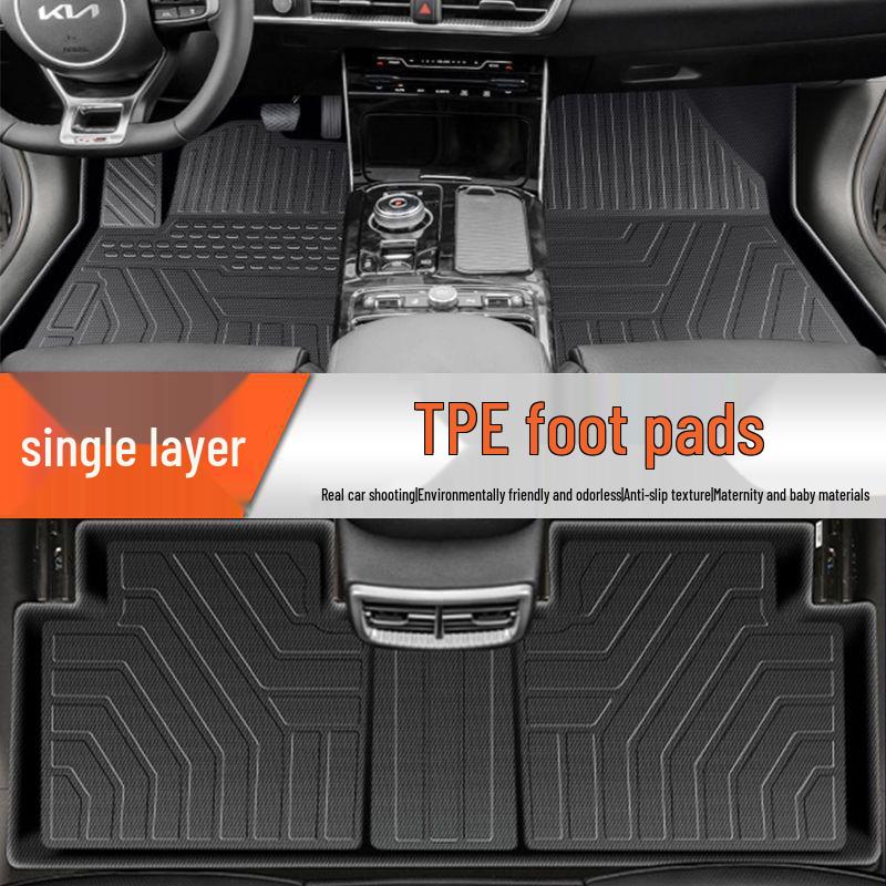 Kia K5 TPE Car Floor & Trunk Mat Set: Quick-Dry, Full Coverage