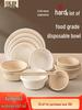 Eco-Friendly Rice Husk Disposable Tableware Set
