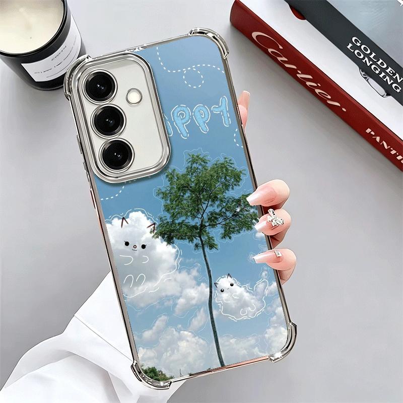 Summer Vibes Doodle Art Sky Soft Phone Case For Samsung A17 A27 A07 A37 A57 A16 A56 A15 A55 A14 A54 A13 A53 A26 A36 A25 A35 A24