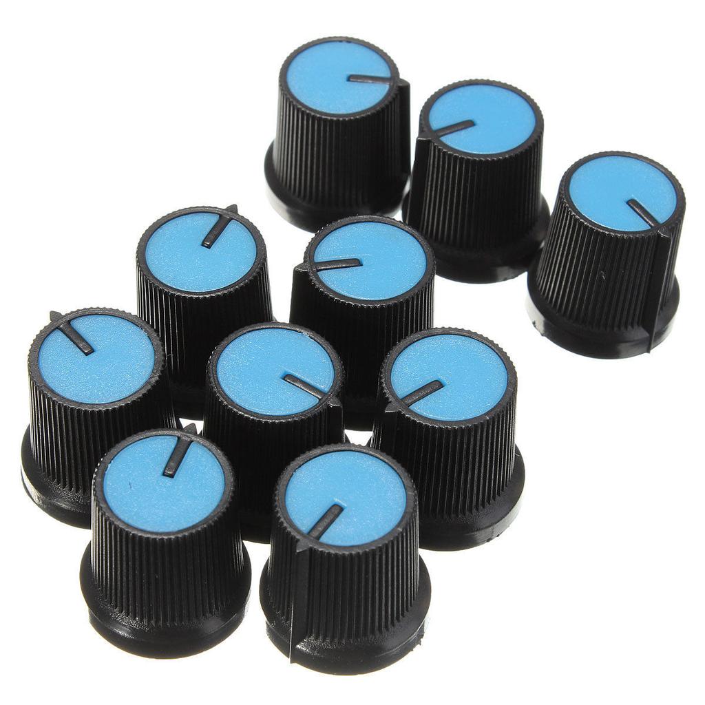 10PCS/lot WH148 Potentiometer knob Cap AG2 Plastic Knob For Diameter 6mm Knob Plum Handle