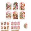 Holiday Gift Tag Set With Vintage Design In Paper Material For Christmas Party