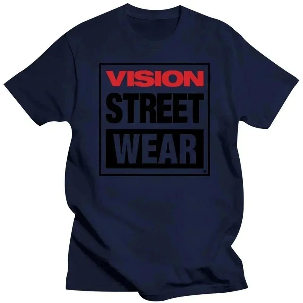 Ny 100% bomull Herr Visuell Street Wear T-shirt Visuell Street Wear T-shirt Enfärgad vintage sommartopp lämplig för herr-T-shirts