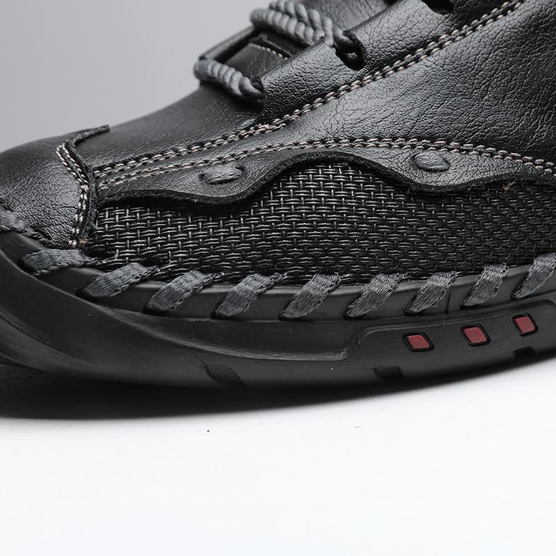 Pánské ručně vyráběné ležérní kožené boty venkovní nízké tenisky