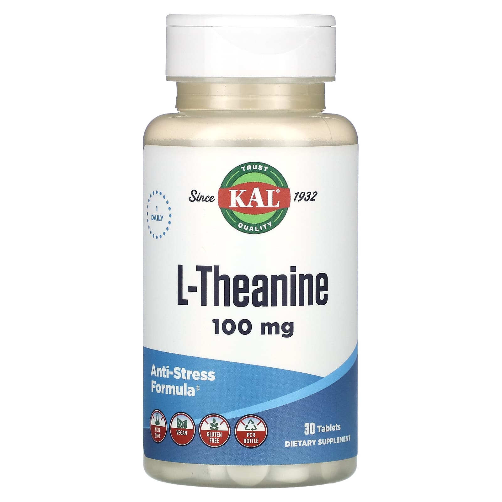

L-Theanine, 100Mg, 30 Tablets