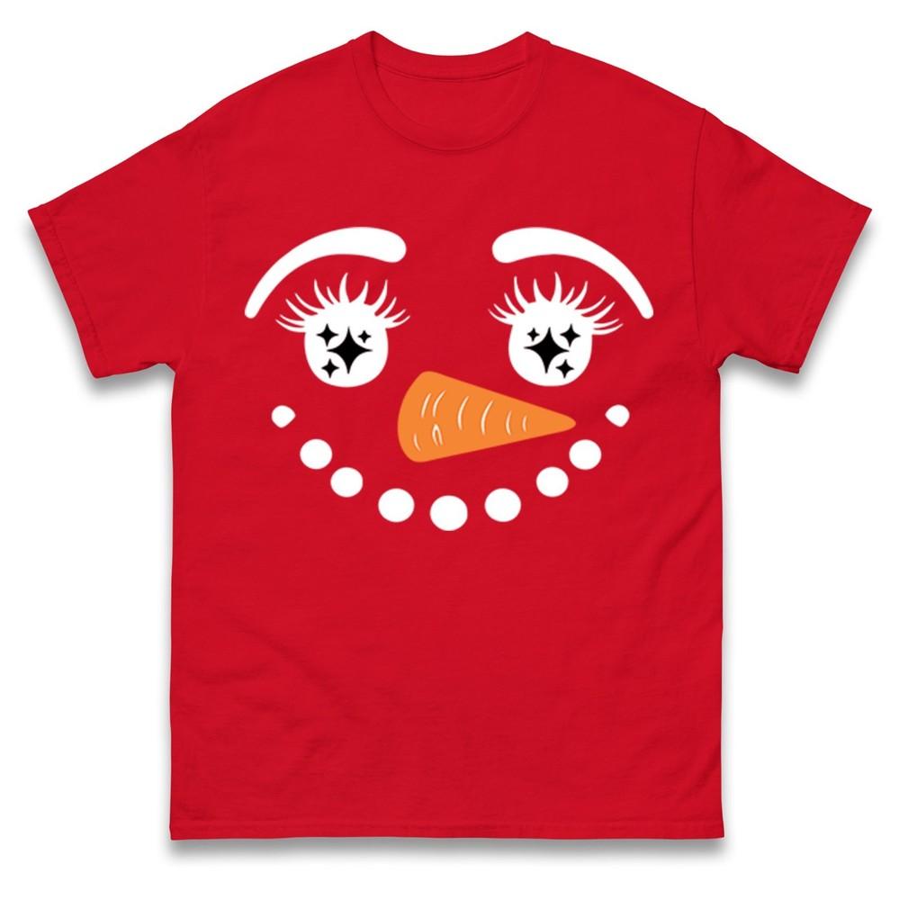 Snowunisex Face Christmas T Shirt Unisex Funny Xmas Festive T Shirt Xmas T Shirt S
