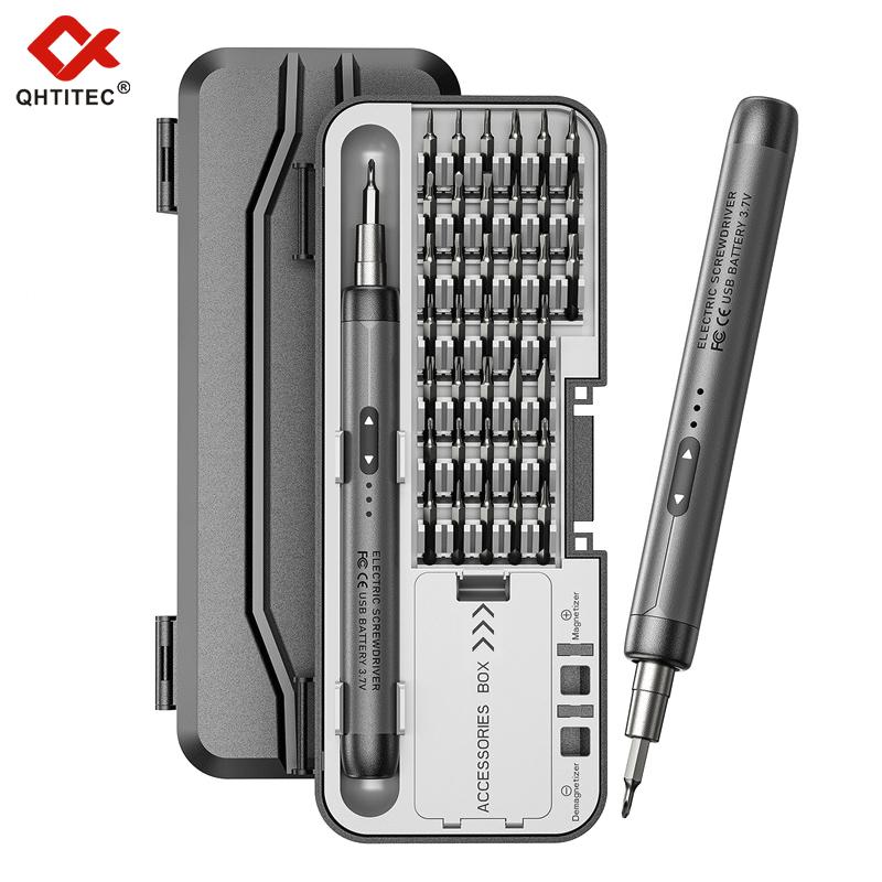 

46 in 1 Electric Precision Screwdriver Set Portable Screwdriver Set Power Tool Kit Magnetic Screw Kit for Watch Phone Repair темно серый