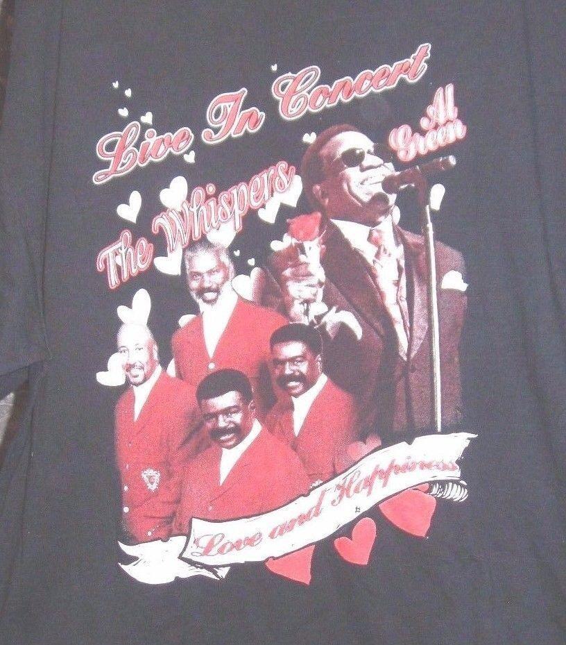 Love ANd Happy Live The Whispers Al Green Shirt Black Unisex S-5XL 1H0066 Unisex T-Shirt XXXXL