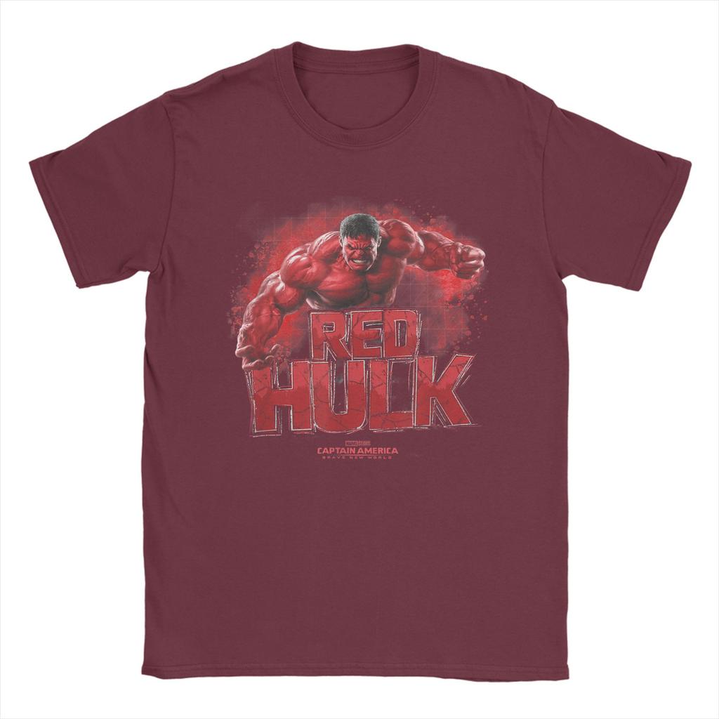 Captain America Brave New World Red Hulk Logo TShirt Unisex Funny Pure Cotton Tees Crewneck Short Sleeve T Shirts