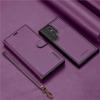 2-in-1 Magnetic Detachable Case for Samsung S25 Ultra, A17 Flip Cover with Card Slot and Lanyard, Leather Case A5655