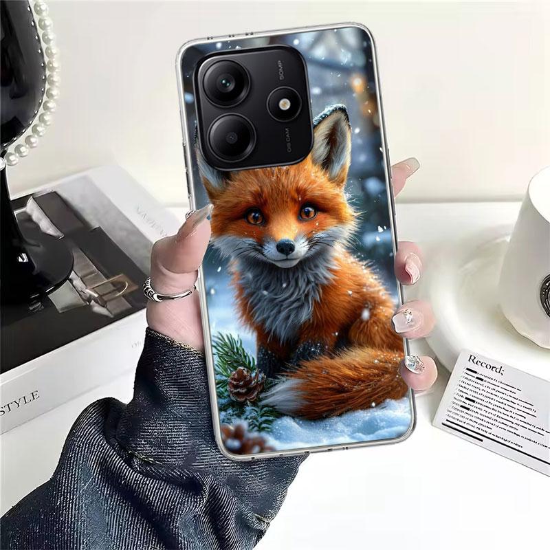 Animal Fox Soft Phone Case For Xiaomi Redmi Note 15 14 14S 13 12 Pro Plus 12S 11 11S 11E 10 10S 11T 5G Fundas Coque Redmi Note 1