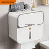 No-Drill Wall-Mounted Bathroom Tissue Box