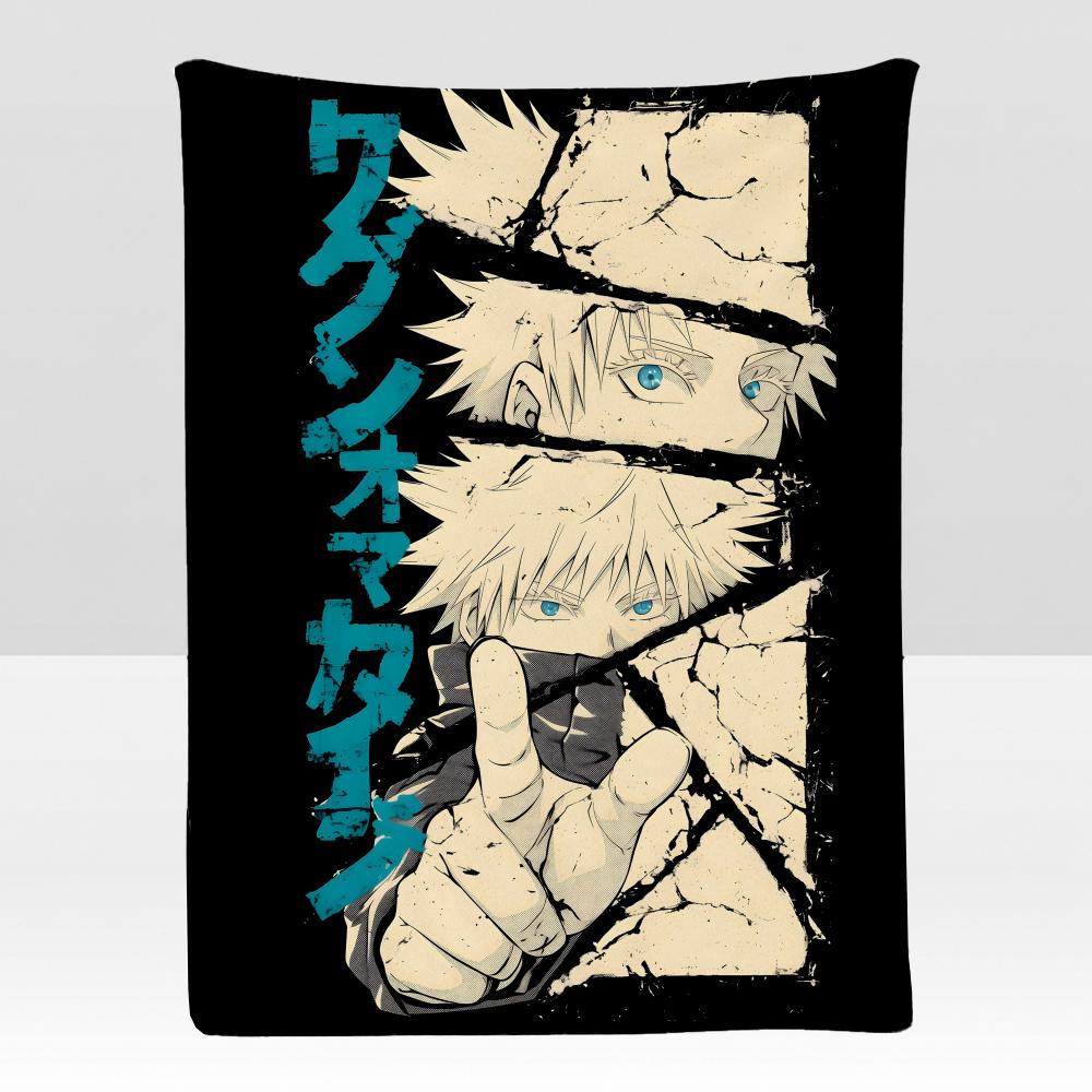 anime JJujutsu KKaisen Throw Soft Flannel Blanket for Bed Bedroom Sofa Picnic Throw Skinfriendly Breathable Gift Cover