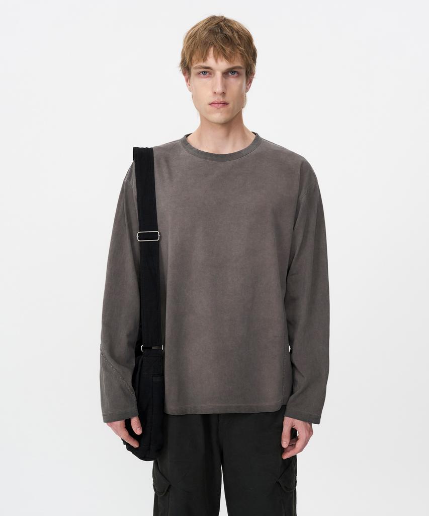 INSILENCE Luna Dyed Long Sleeve Mud Beige
