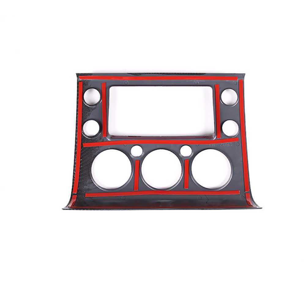 Carbon Fiber Style Dash Navigation Panel Cover Trim For 07-21 Toyota FJ Cruiser