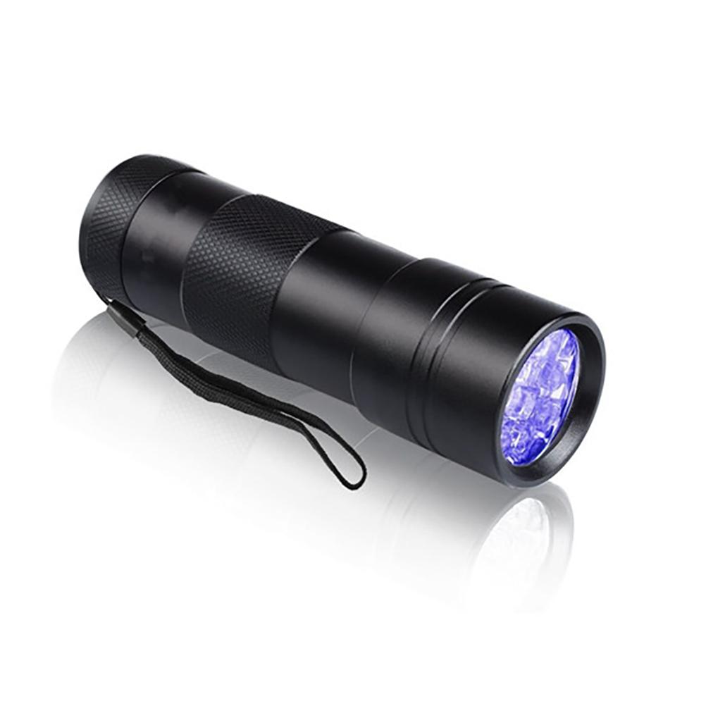 12 LED UV Flashlight Black Light Money Detector