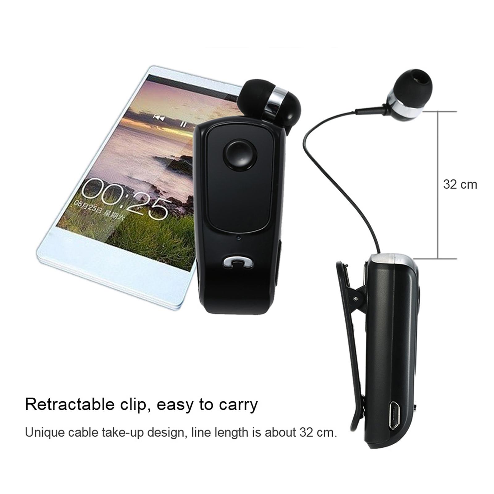 

F920 BT Stereo Headset Wireless BT5.4 Earphone Vibrating Alert Multi connection Headphone Cable Retractable with Clip червоний