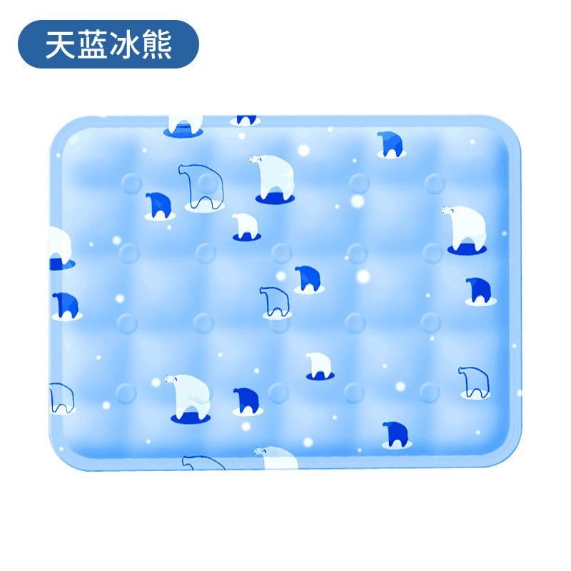 Pet Cooling Mat For Dogs And Cats Summer Cooling Pad Non Toxic Soft Gel Pet Bed Heat Relief Mat For Small Medium Large Pets (as the picture,40x50cm)