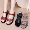 Women's Non-Slip Wedge Sandals Summer Butterfly Mother Sandals Slingback Sandals Solid Color Lightweight Casual Shoes Size 35-41